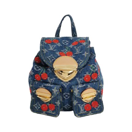 Louis Vuitton x TM Venice Backpack in Monogarm Cherry Denim